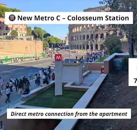 Διαμέρισμα Teano - 10min To Colosseo, 100mt To Metro, A-c, 2 Bedrooms *